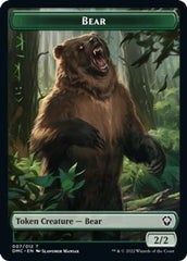 Kavu // Bear Double-sided Token [Dominaria United Commander Tokens] | Good Games North