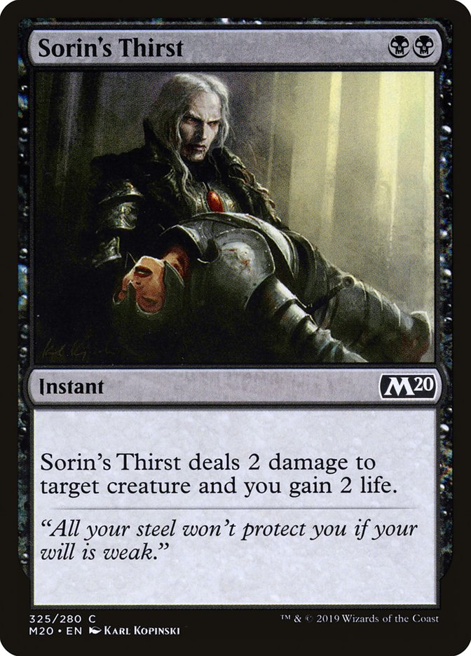 Sorin's Thirst [Core Set 2020] | Good Games North