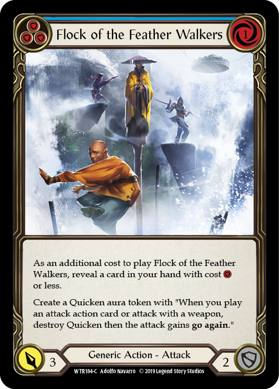 Flock of the Feather Walkers (Blue) [WTR184-C] Alpha Print Rainbow Foil | Good Games North