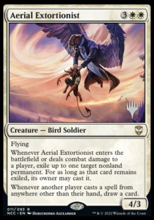 Aerial Extortionist (Promo Pack) [Streets of New Capenna Commander Promos] | Good Games North