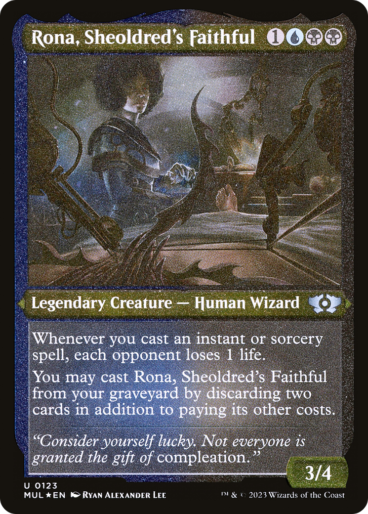 Rona, Sheoldred's Faithful (Foil Etched) [Multiverse Legends] | Good Games North