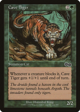 Cave Tiger [Urza's Saga] | Good Games North