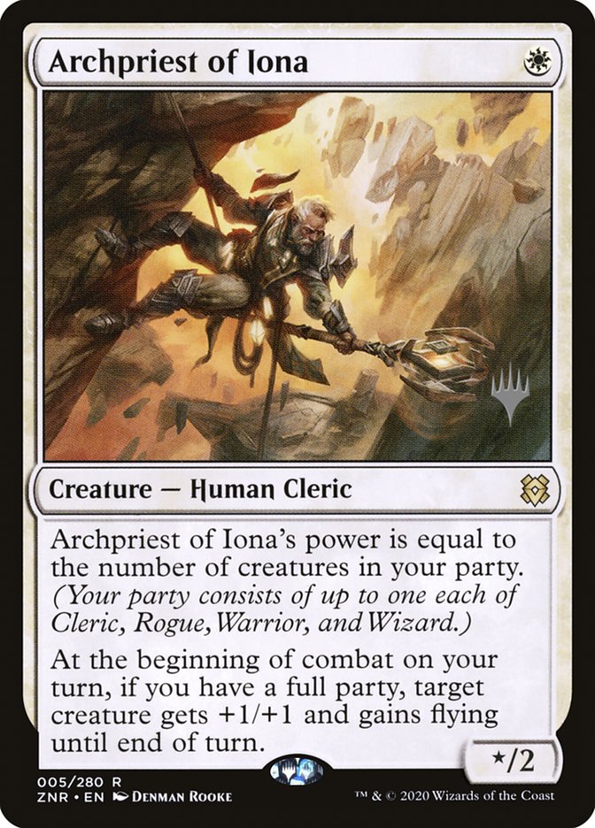 Archpriest of Iona (Promo Pack) [Zendikar Rising Promos] | Good Games North