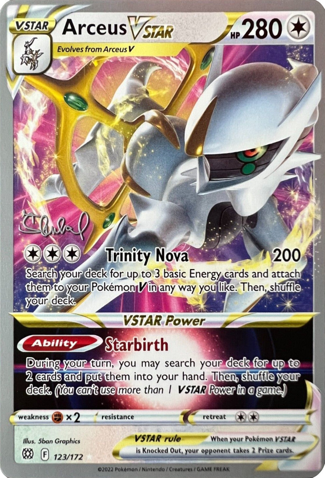Arceus VSTAR (123/172) (ADP - Ondrej Skubal) [World Championships 2022] | Good Games North