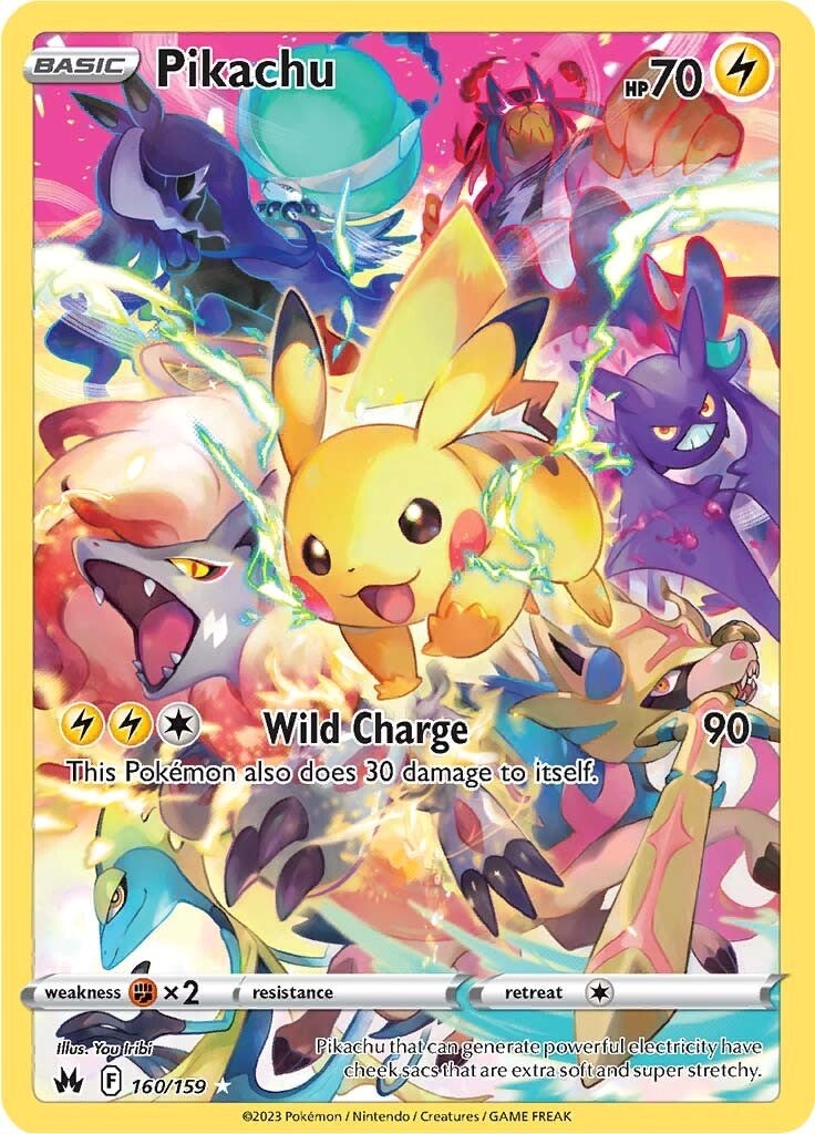 Pikachu (160/159) (Secret) [Sword & Shield: Crown Zenith] | Good Games North