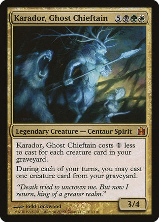 Karador, Ghost Chieftain [Commander 2011] | Good Games North