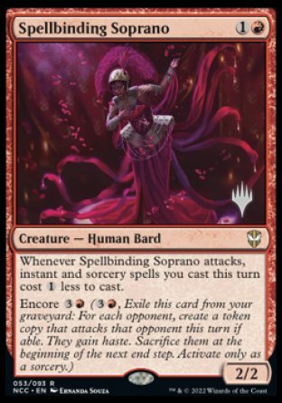 Spellbinding Soprano (Promo Pack) [Streets of New Capenna Commander Promos] | Good Games North