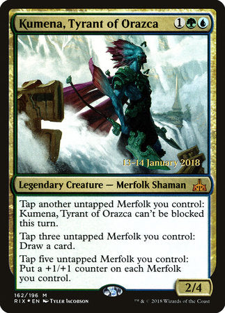 Kumena, Tyrant of Orazca [Rivals of Ixalan Promos] | Good Games North