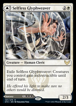 Selfless Glyphweaver // Deadly Vanity [Strixhaven: School of Mages] | Good Games North