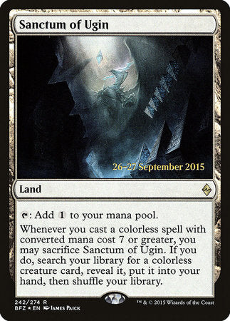Sanctum of Ugin [Battle for Zendikar Promos] | Good Games North