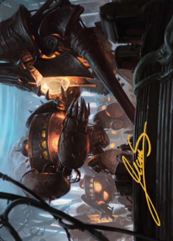 Autonomous Assembler Art Card (Gold-Stamped Signature) [The Brothers' War Art Series] | Good Games North
