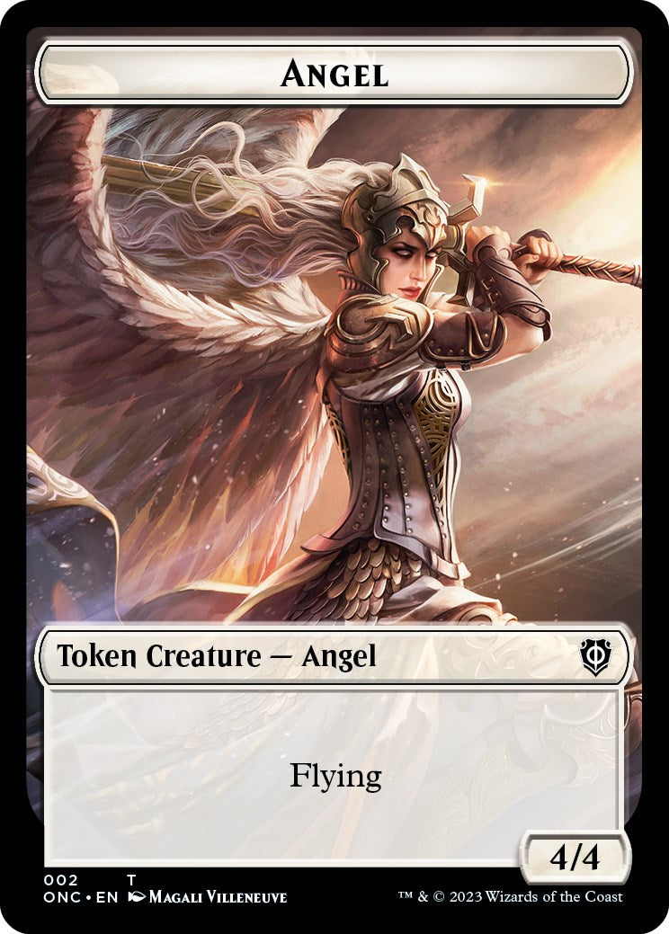 Soldier (007) // Angel Double-Sided Token [Phyrexia: All Will Be One Commander Tokens] | Good Games North