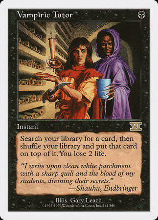 Vampiric Tutor [Classic Sixth Edition] | Good Games North