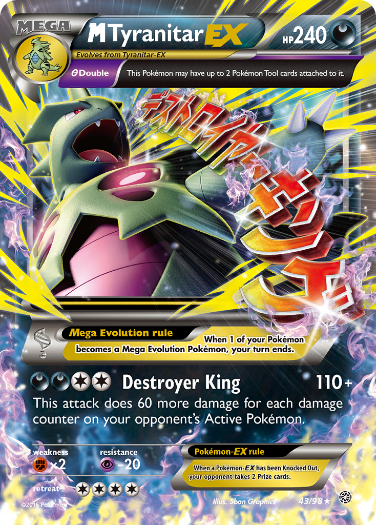 M Tyranitar EX (43/98) [XY: Ancient Origins] | Good Games North