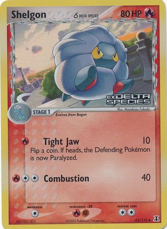 Shelgon (53/113) (Delta Species) (Stamped) [EX: Delta Species] | Good Games North