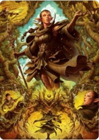 Nissa of Shadowed Boughs 2 Art Card [Zendikar Rising Art Series] | Good Games North