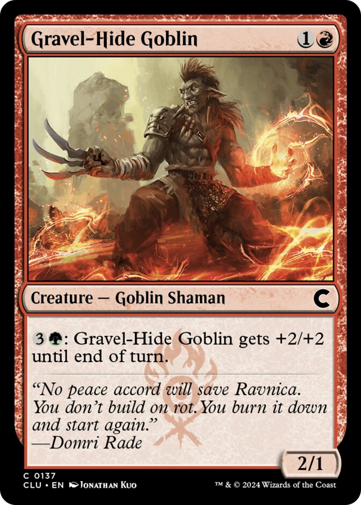 Gravel-Hide Goblin [Ravnica: Clue Edition] | Good Games North