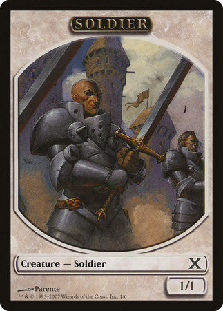 Soldier Token [Tenth Edition Tokens] | Good Games North