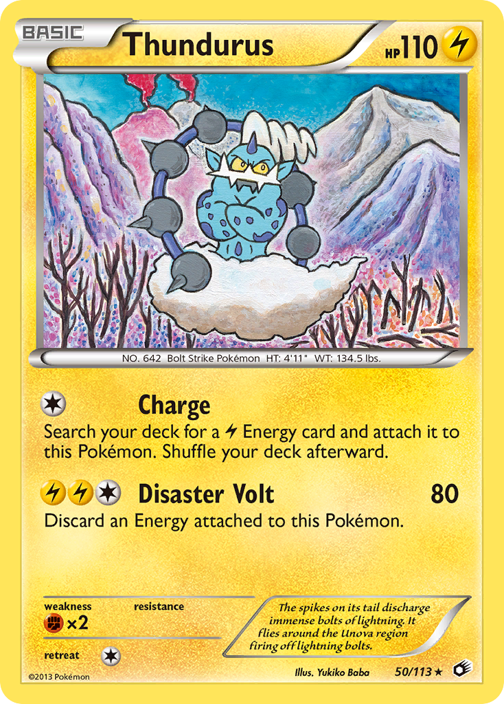 Thundurus (50/113) (Theme Deck Exclusive) [Black & White: Legendary Treasures] | Good Games North