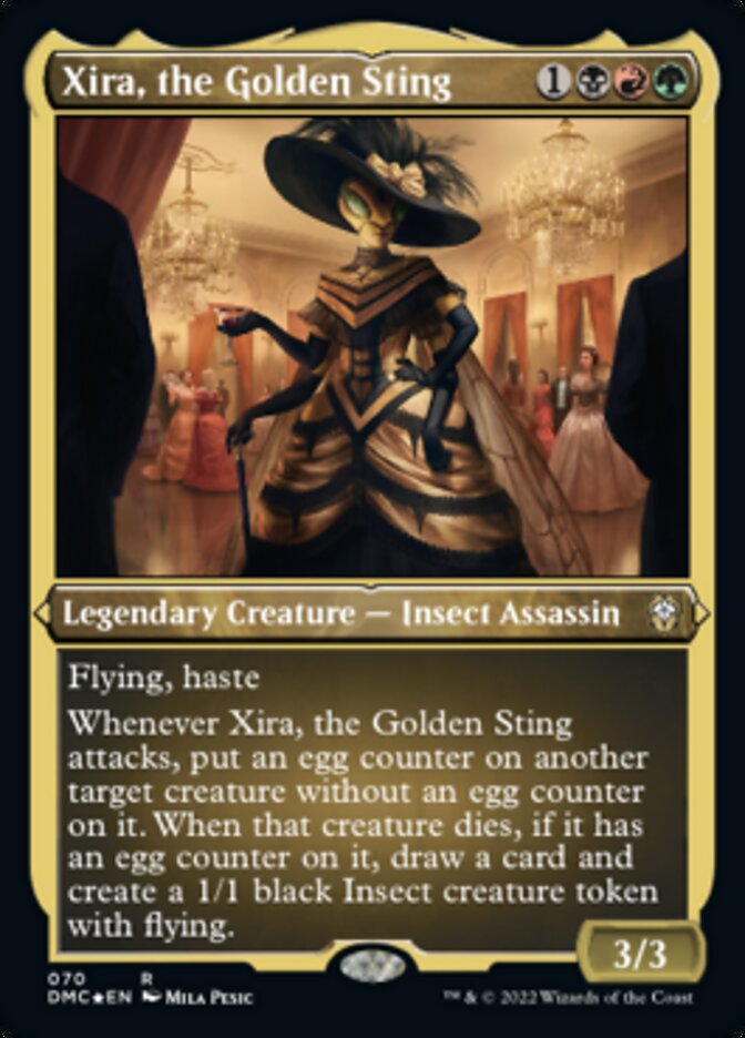 Xira, the Golden Sting (Foil Etched) [Dominaria United Commander] | Good Games North