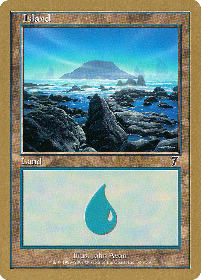 Island (ab334) (Alex Borteh) [World Championship Decks 2001] | Good Games North