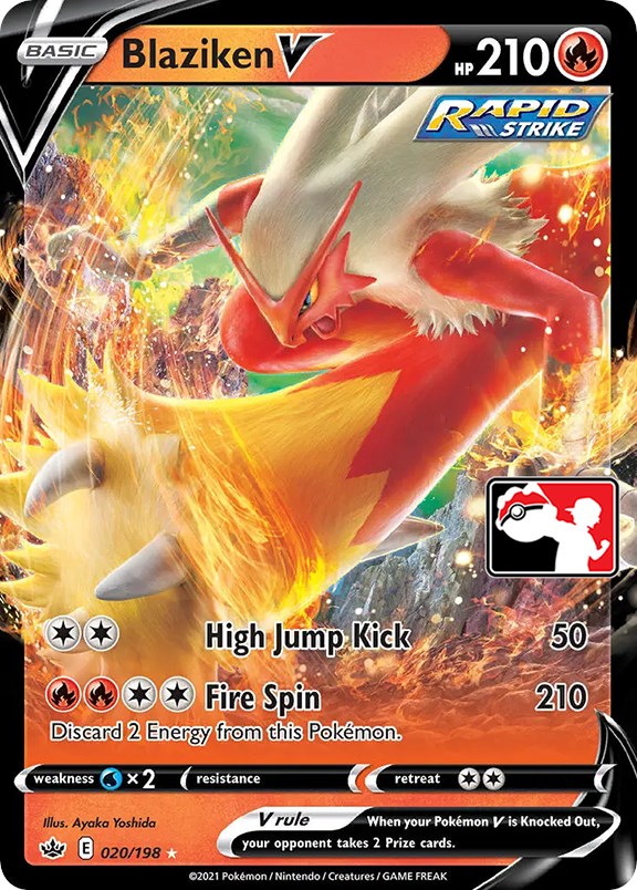 Blaziken V (020/198) [Prize Pack Series One] | Good Games North