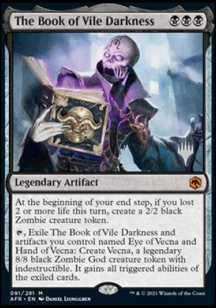The Book of Vile Darkness (Promo Pack) [Dungeons & Dragons: Adventures in the Forgotten Realms Promos] | Good Games North