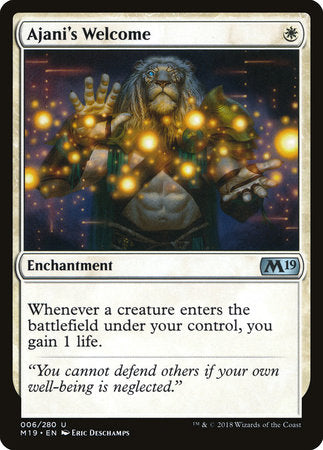 Ajani's Welcome [Core Set 2019] | Good Games North