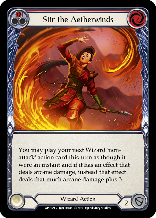 Stir the Aetherwinds (Red) [ARC129-R] 1st Edition Rainbow Foil | Good Games North