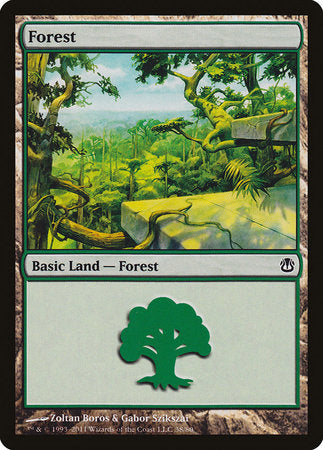 Forest (38) [Duel Decks: Ajani vs. Nicol Bolas] | Good Games North