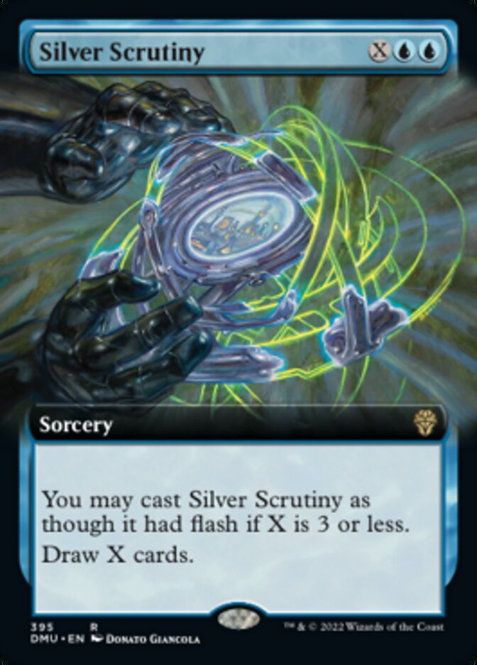 Silver Scrutiny (Extended Art) [Dominaria United] | Good Games North