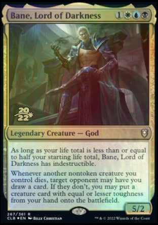 Bane, Lord of Darkness [Commander Legends: Battle for Baldur's Gate Prerelease Promos] | Good Games North