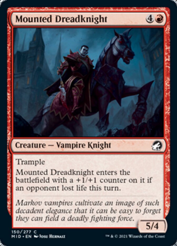 Mounted Dreadknight [Innistrad: Midnight Hunt] | Good Games North