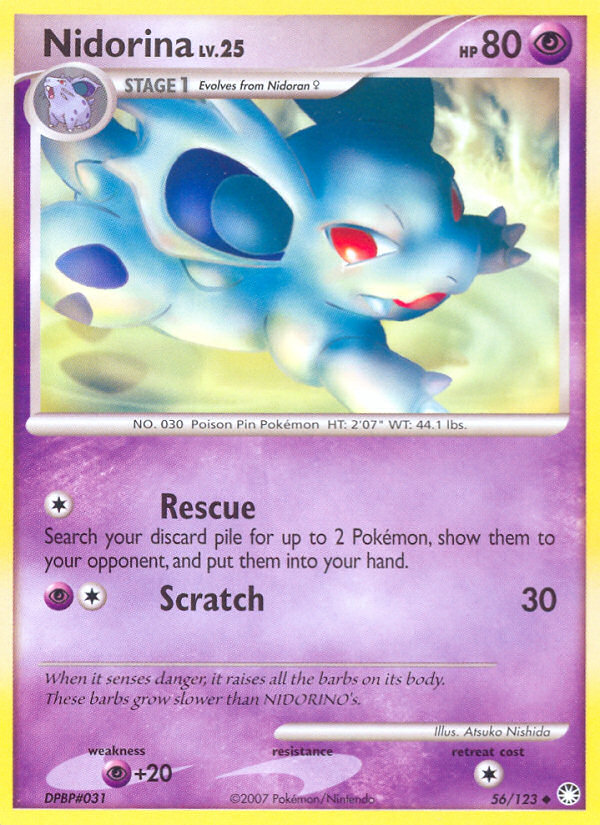 Nidorina (56/123) [Diamond & Pearl: Mysterious Treasures] | Good Games North