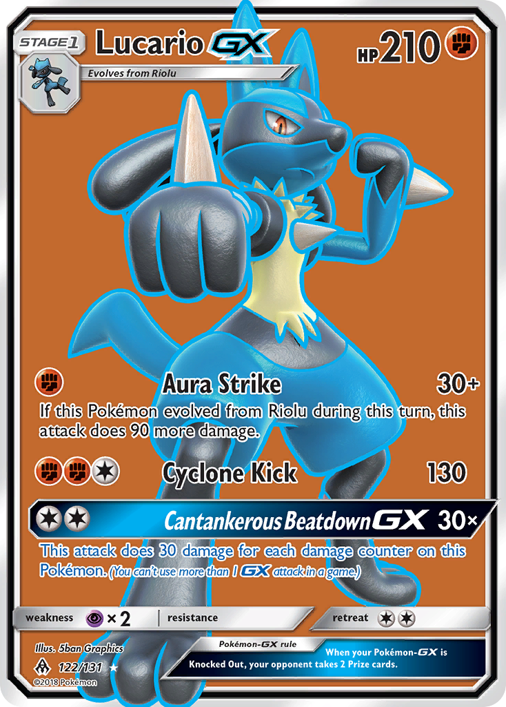 Lucario GX (122/131) [Sun & Moon: Forbidden Light] | Good Games North