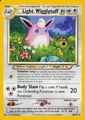 Light Wigglytuff (54/105) [Neo Destiny Unlimited] | Good Games North