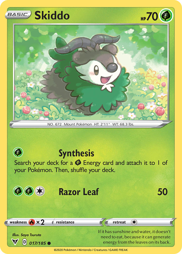 Skiddo (017/185) [Sword & Shield: Vivid Voltage] | Good Games North
