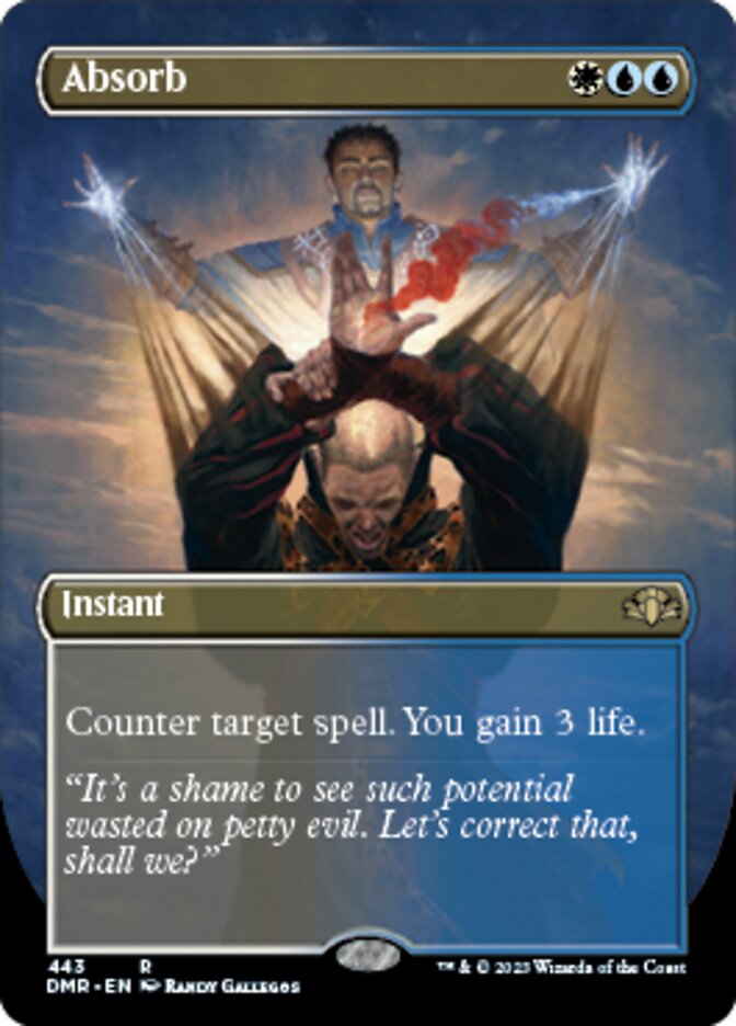 Absorb (Borderless Alternate Art) [Dominaria Remastered] | Good Games North