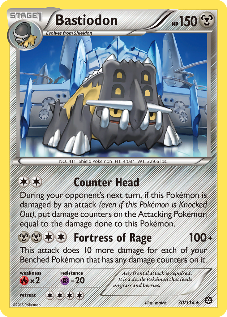 Bastiodon (70/114) [XY: Steam Siege] | Good Games North