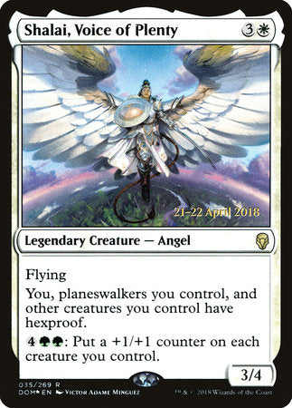 Shalai, Voice of Plenty [Dominaria Promos] | Good Games North