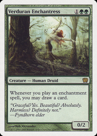 Verduran Enchantress [Ninth Edition] | Good Games North