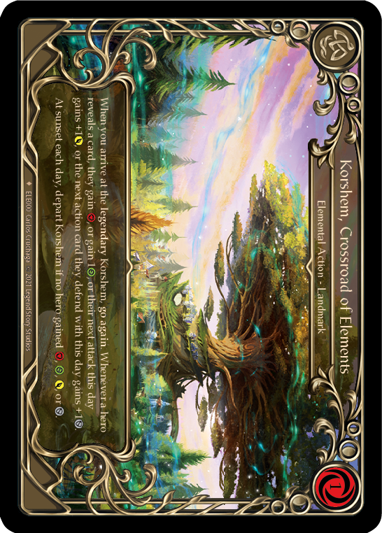 Korshem, Crossroad of Elements [ELE000] (Tales of Aria)  1st Edition Cold Foil | Good Games North