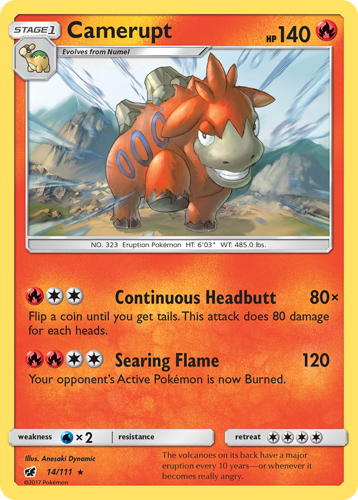 Camerupt (14/111) [Sun & Moon: Crimson Invasion] | Good Games North