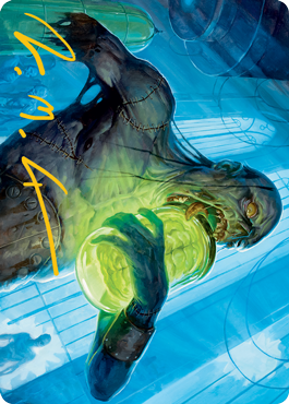 Larder Zombie Art Card (Gold-Stamped Signature) [Innistrad: Midnight Hunt Art Series] | Good Games North