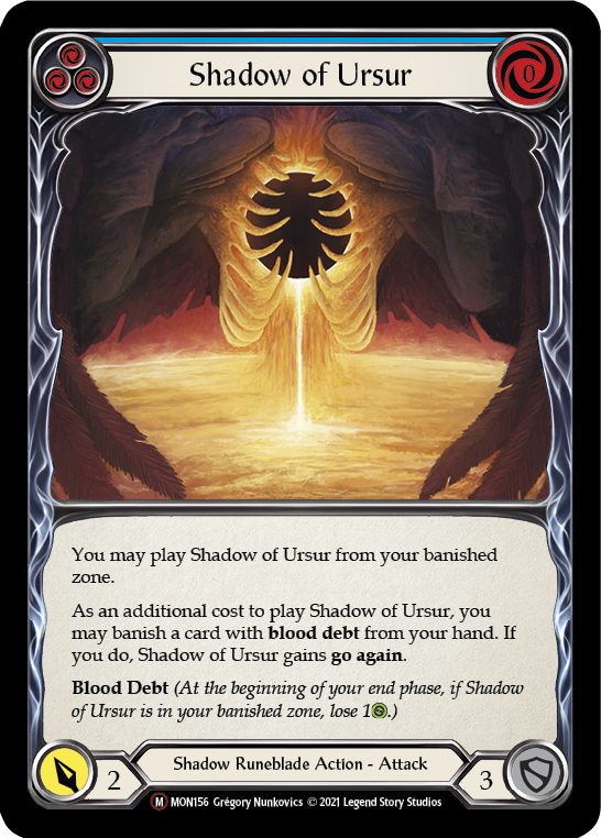 Shadow of Ursur [U-MON156-RF] Unlimited Rainbow Foil | Good Games North