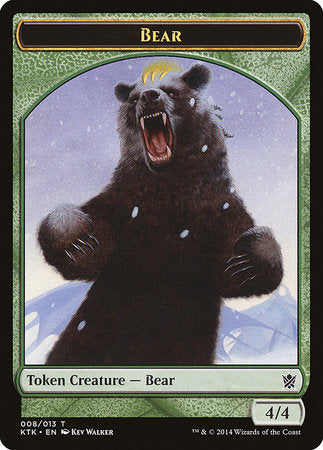 Bear Token [Khans of Tarkir Tokens] | Good Games North