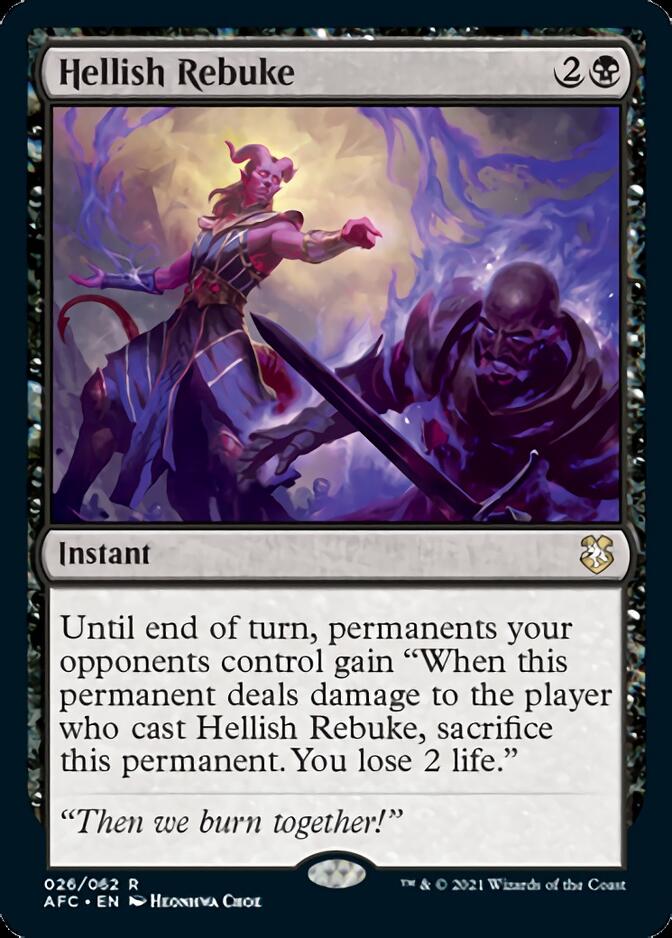 Hellish Rebuke [Dungeons & Dragons: Adventures in the Forgotten Realms Commander] | Good Games North