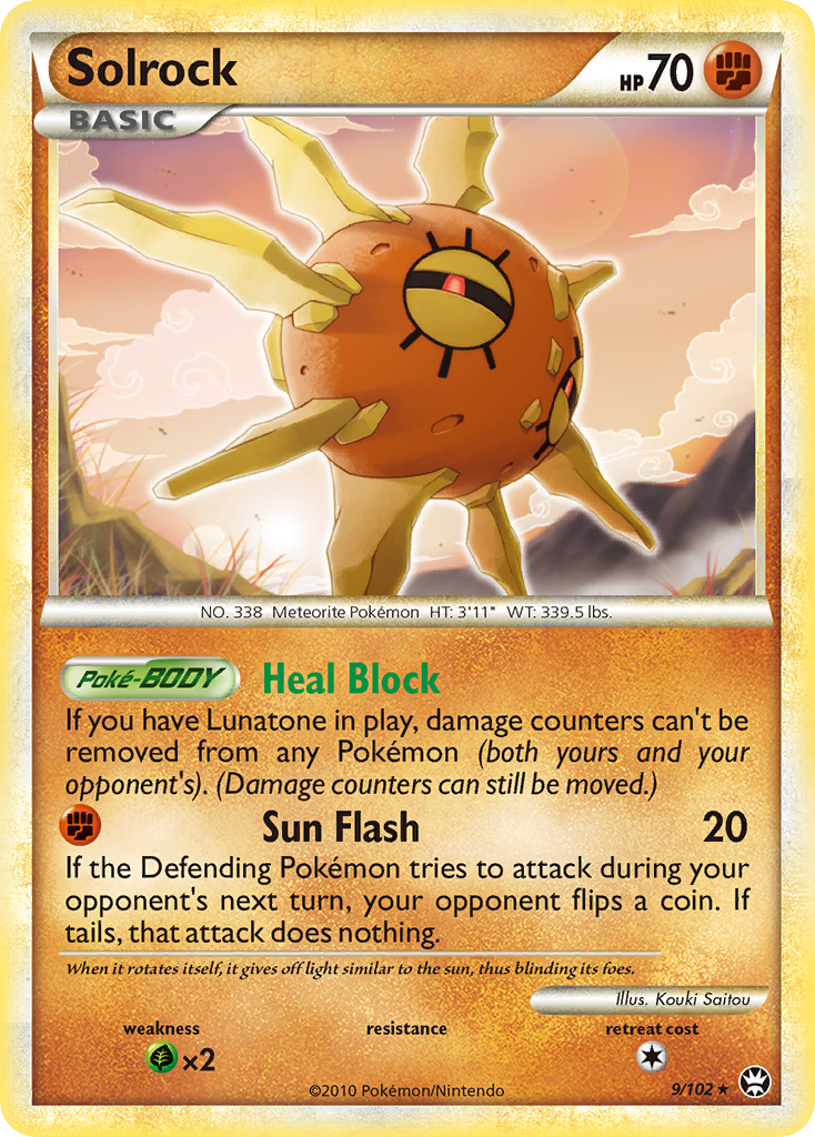 Solrock (9/102) [HeartGold & SoulSilver: Triumphant] | Good Games North