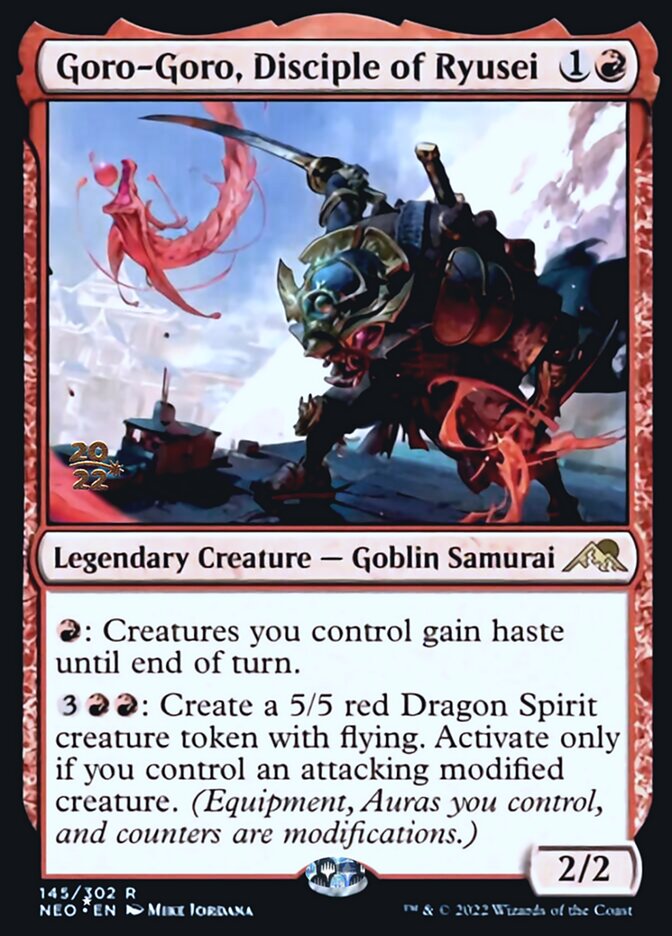 Goro-Goro, Disciple of Ryusei [Kamigawa: Neon Dynasty Prerelease Promos] | Good Games North