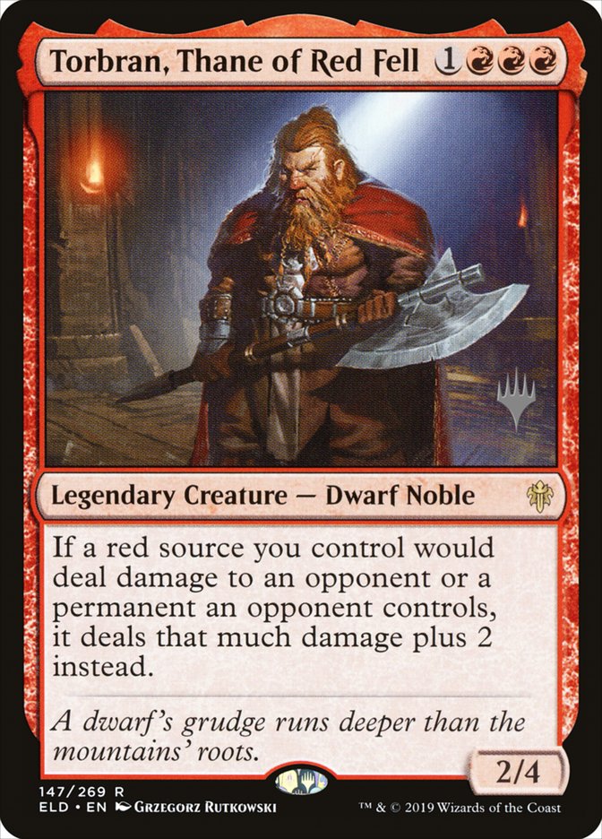Torbran, Thane of Red Fell (Promo Pack) [Throne of Eldraine Promos] | Good Games North